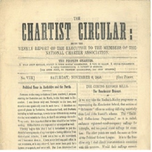 Library records relating to the Chartist movement.